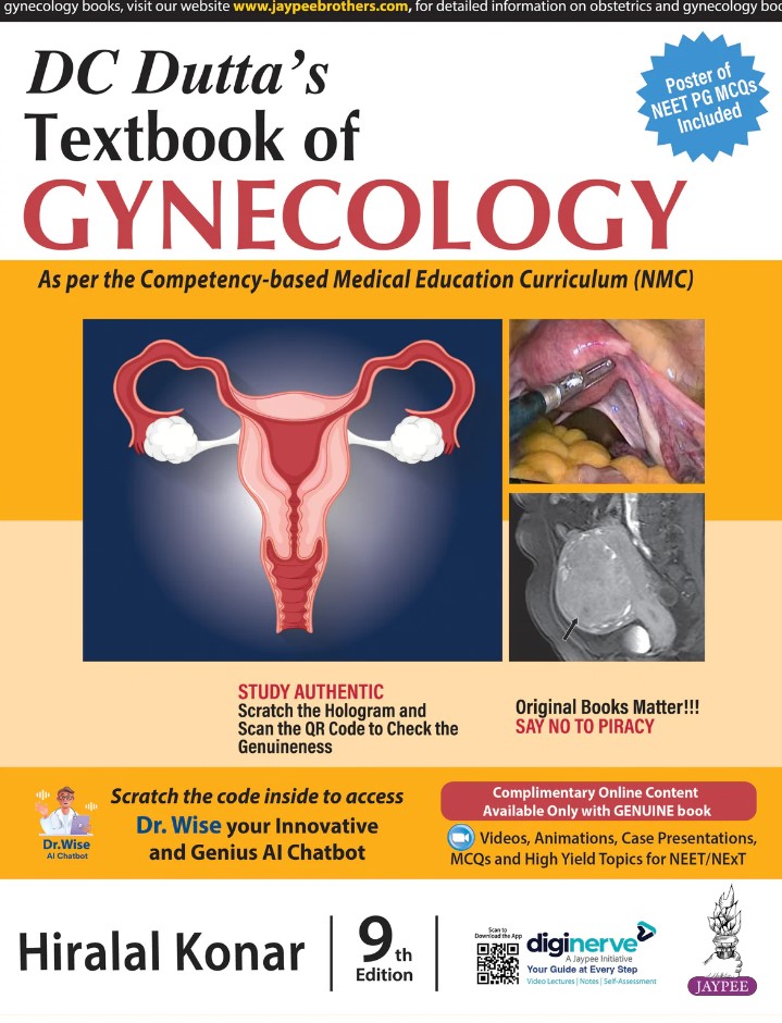 DC Dutta's Textbook of GYNECOLOGY 9th Edition